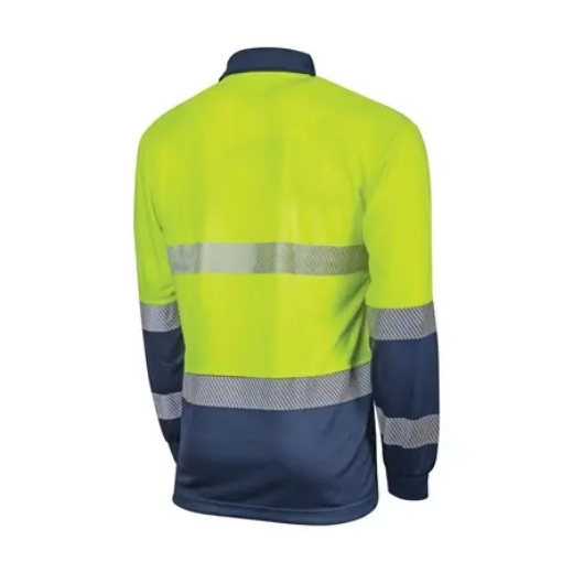 Picture of Tru Workwear, L/S Two Tone Hi-Vis Polo Shirt